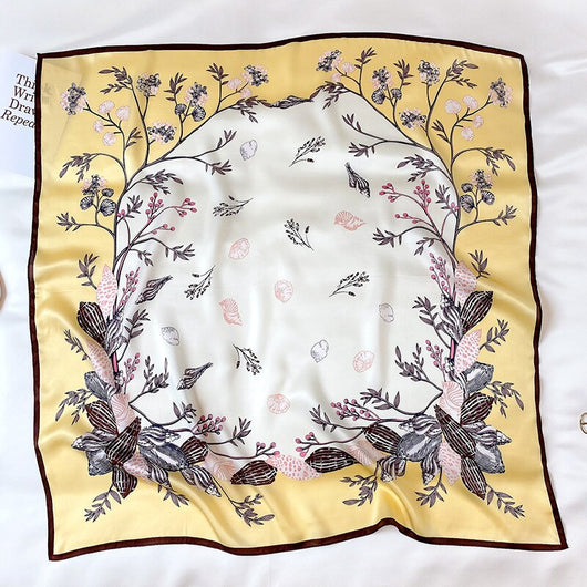 Pañuelo de Seda Estampado Coreano Grande - Image 18