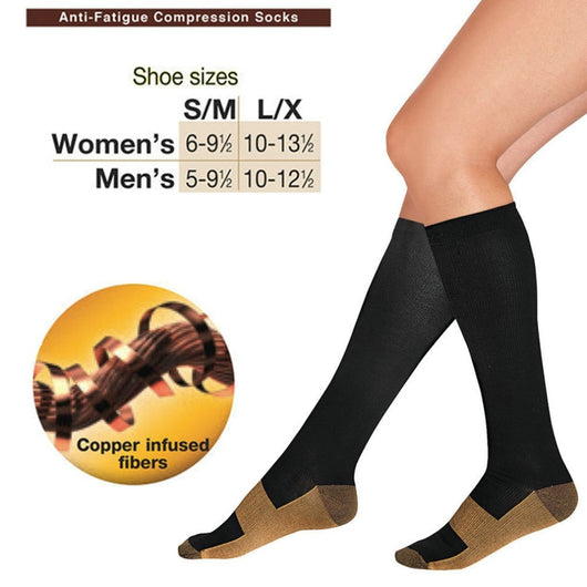 Calcetines de Compresión Unisex con Cobre - Alivio del Dolor de Pies y Fatiga - Image 5