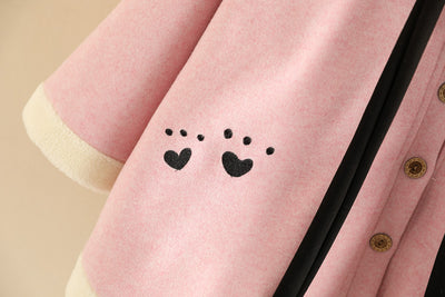Abrigo Sudadera con Capucha y Orejas de Conejo Bordadas - Image 12