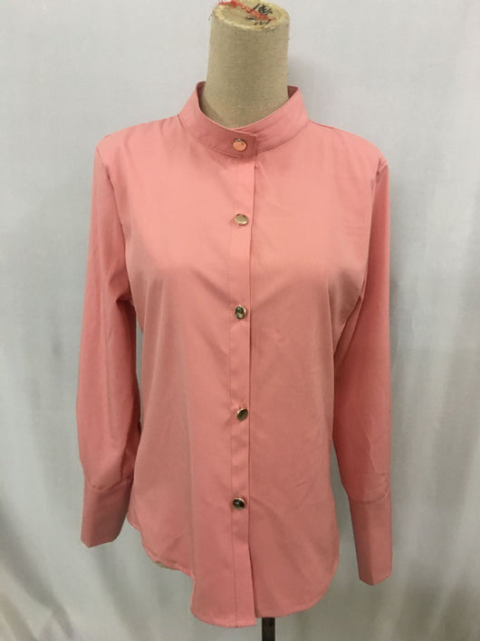Blusa Ejecutiva de Cuello Alto y Manga Larga para Mujer - Image 5