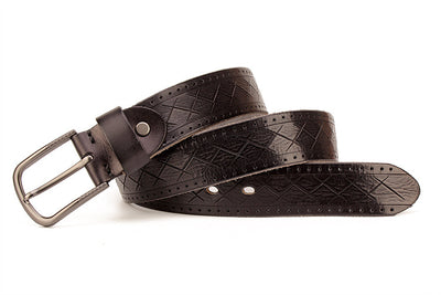 Cinturón de Cuero para Hombre con Hebilla de Pasador - Image 20