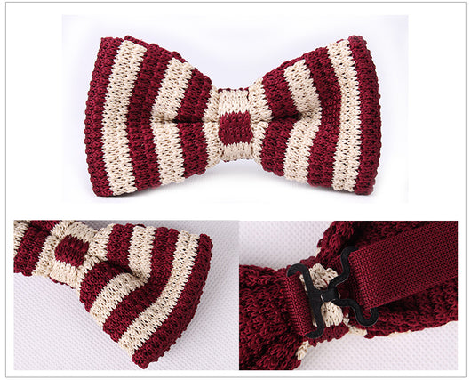Corbata Mariposa Tejida Ajustable Doble Capa - Diseño Moderno Unisex - Image 44