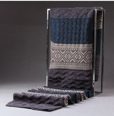 Bufanda Larga Tejida para Hombre - Calidez y Estilo - Image 12