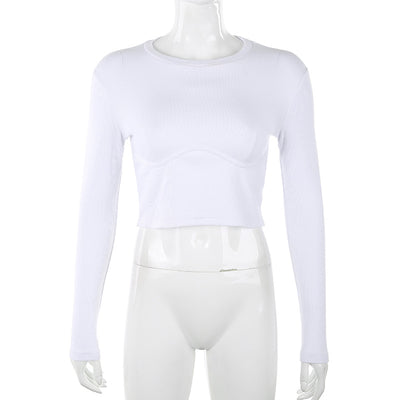 Blusa Acanalada Pecho Mujer - Básico Versátil Otoño Invierno - Image 7