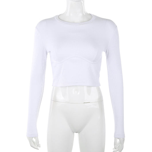 Blusa Acanalada Pecho Mujer - Básico Versátil Otoño Invierno - Image 7