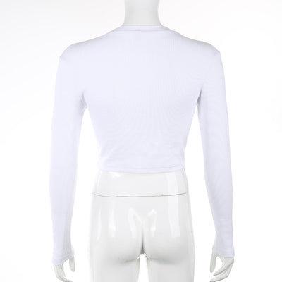 Blusa Acanalada Pecho Mujer - Básico Versátil Otoño Invierno - Image 10
