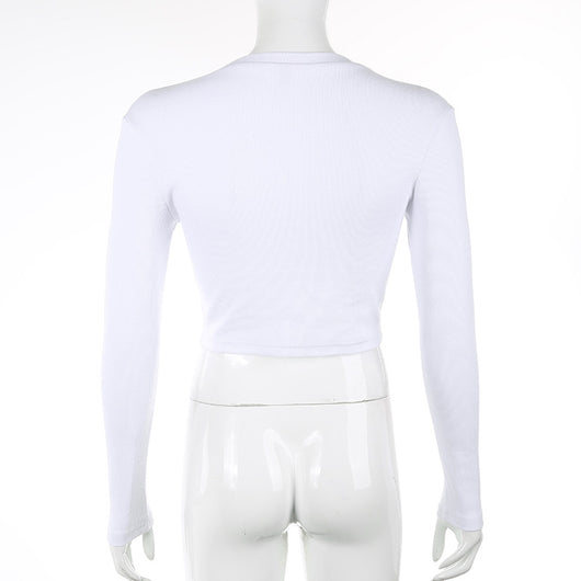 Blusa Acanalada Pecho Mujer - Básico Versátil Otoño Invierno - Image 10