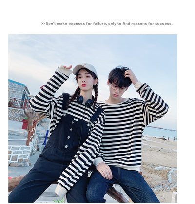Overol de Sudadera a Rayas con Hombros Caídos Unisex - Image 9