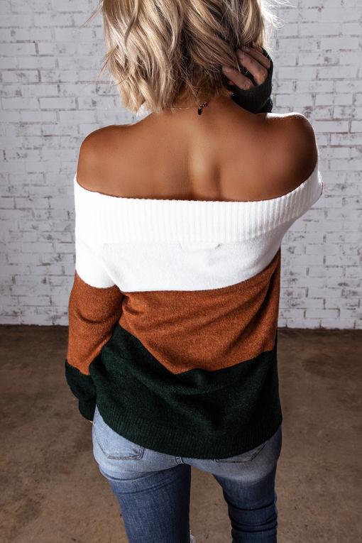 Suéter para Dama con Costuras Tricolores - Nueva Colección Otoño Invierno - Image 6