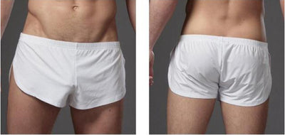 Pantalones Sueltos de Seda de Leche con Abertura Lateral para Hombre - Image 4