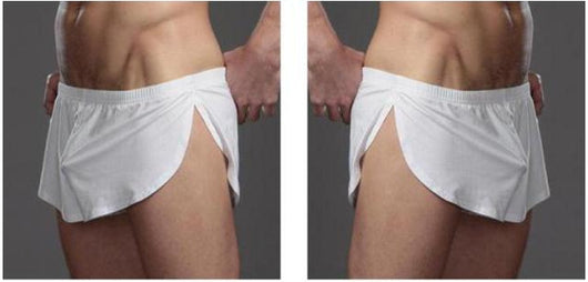 Pantalones Sueltos de Seda de Leche con Abertura Lateral para Hombre - Image 5