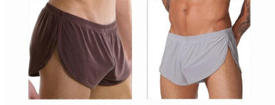 Pantalones Sueltos de Seda de Leche con Abertura Lateral para Hombre - Image 6