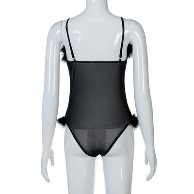 Traje de Baño Enterizo con Red Fruncida para Mujer - Image 13
