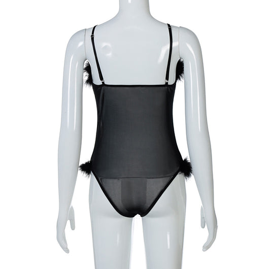 Traje de Baño Enterizo con Red Fruncida para Mujer - Image 13