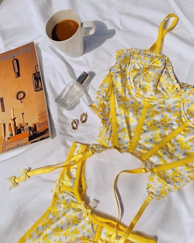 Corpiño Corset Camiseta Limón Amarillo Sexy - Image 17