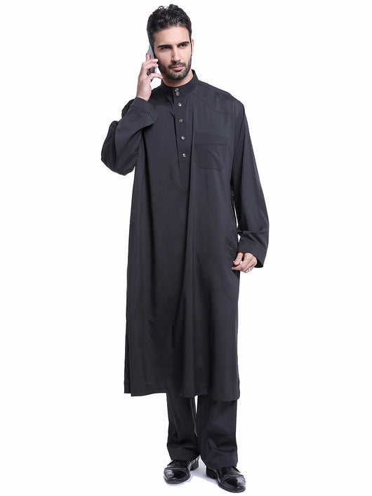 Traje Thobe Árabe para Hombre Muslims Arabia Oriente Medio TH805 - Image 16