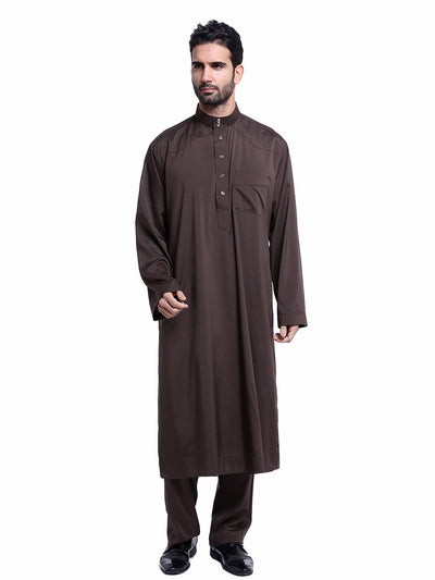 Traje Thobe Árabe para Hombre Muslims Arabia Oriente Medio TH805 - Image 17