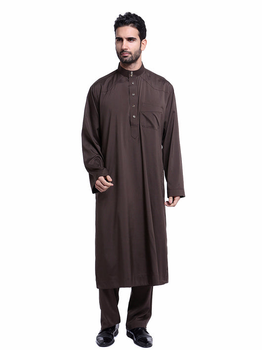 Traje Thobe Árabe para Hombre Muslims Arabia Oriente Medio TH805 - Image 17