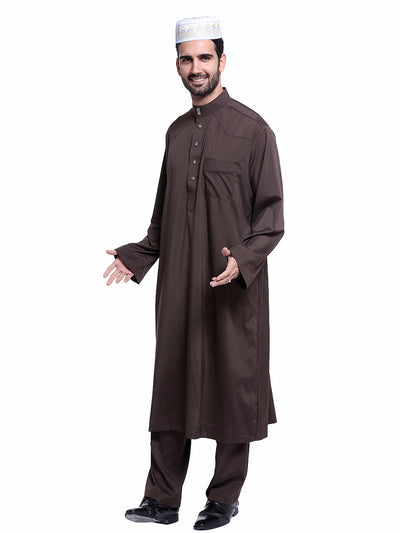Traje Thobe Árabe para Hombre Muslims Arabia Oriente Medio TH805 - Image 19