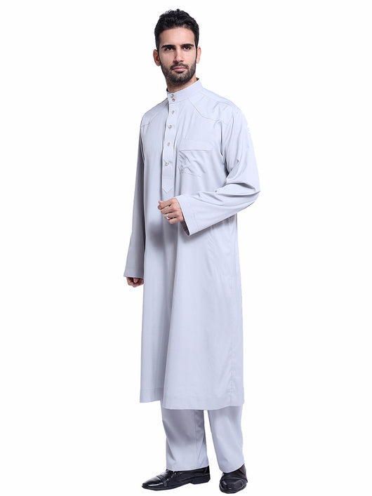 Traje Thobe Árabe para Hombre Muslims Arabia Oriente Medio TH805 - Image 21