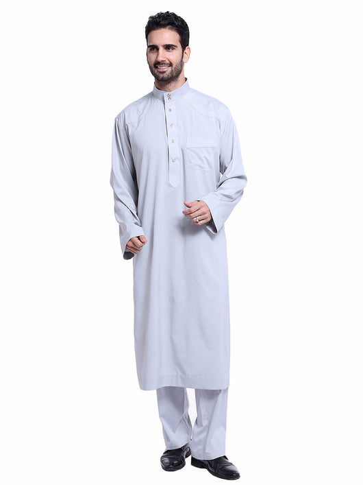 Traje Thobe Árabe para Hombre Muslims Arabia Oriente Medio TH805 - Image 23