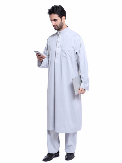Traje Thobe Árabe para Hombre Muslims Arabia Oriente Medio TH805 - Image 24