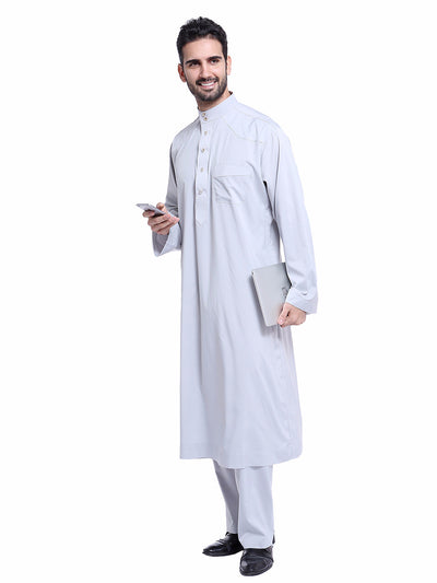 Traje Thobe Árabe para Hombre Muslims Arabia Oriente Medio TH805 - Image 25
