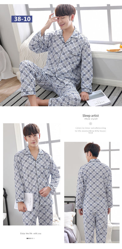 Pijama de Algodón Tejido para Hombre - Conjunto de Descanso - Image 6