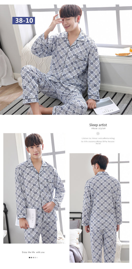 Pijama de Algodón Tejido para Hombre - Conjunto de Descanso - Image 6