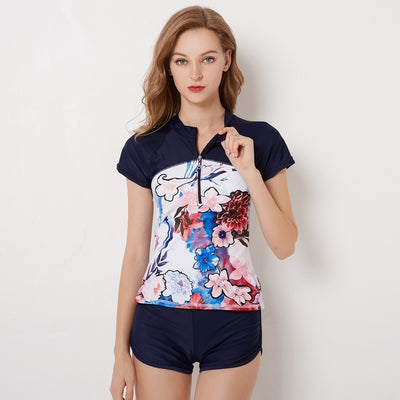 Bóxer deportivo de manga corta para natación mujer - Image 8