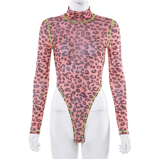 Pijama Enterizo Estampado Leopardo Ajustado - Image 16