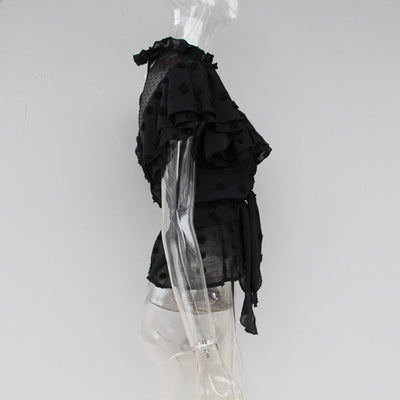 Blusa con Volantes de Encaje Elegante - Image 11
