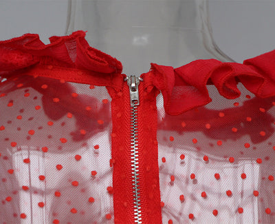 Blusa con Volantes de Encaje Elegante - Image 13