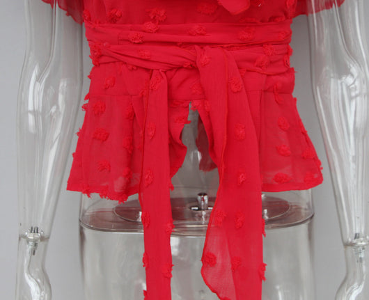 Blusa con Volantes de Encaje Elegante - Image 14