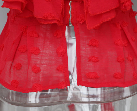 Blusa con Volantes de Encaje Elegante - Image 15