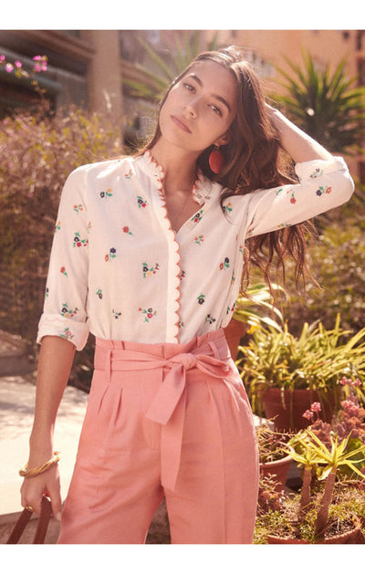 Blusa Bordada Suelta de Manga Larga - Casual y Cómoda - Image 9
