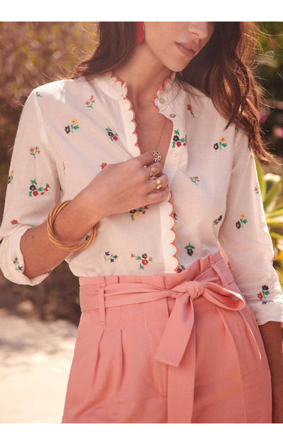 Blusa Bordada Suelta de Manga Larga - Casual y Cómoda - Image 10