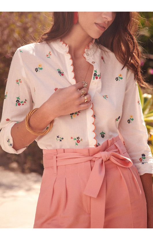 Blusa Bordada Suelta de Manga Larga - Casual y Cómoda - Image 10