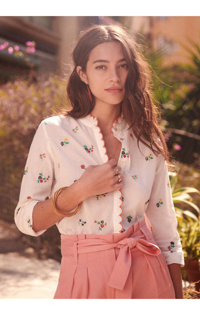 Blusa Bordada Suelta de Manga Larga - Casual y Cómoda - Image 11