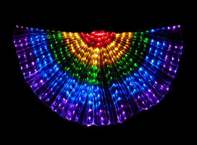 Alas LED Mariposa Iluminadas para Danza y Presentaciones - Alas de Luz Multicolor con Varilla - Image 7