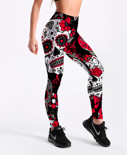Leggings Estampado Digital Pantalones Elásticos para Mujer