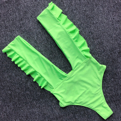 Traje de Baño Escotado con Volantes - Image 17