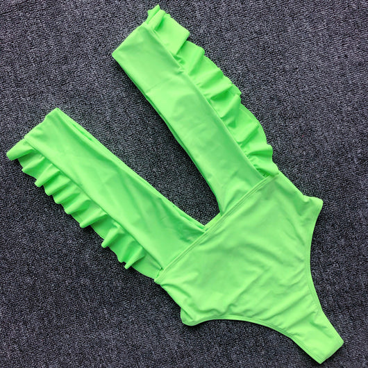 Traje de Baño Escotado con Volantes - Image 17