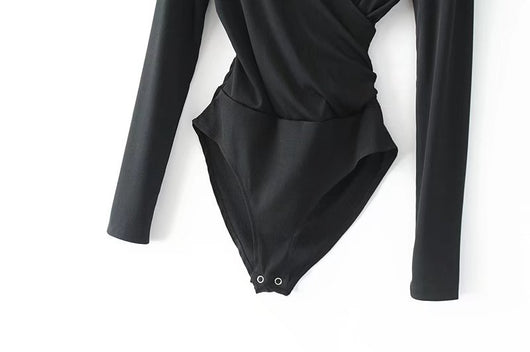 Jumpsuit Largo de Manga Larga con Diseño de Punto de Cruz - Image 17