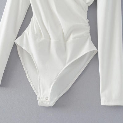 Jumpsuit Largo de Manga Larga con Diseño de Punto de Cruz - Image 22