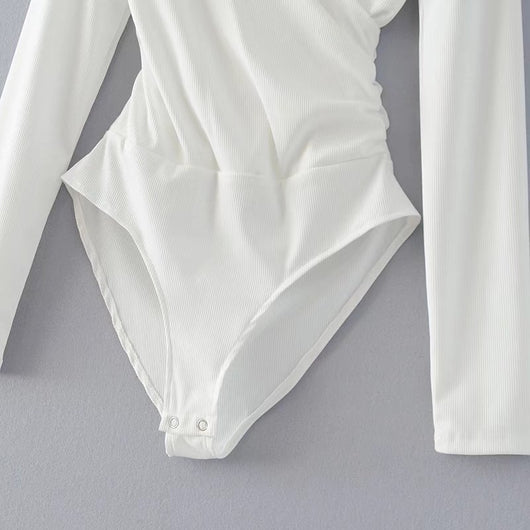 Jumpsuit Largo de Manga Larga con Diseño de Punto de Cruz - Image 22