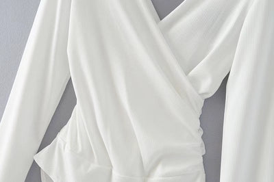 Jumpsuit Largo de Manga Larga con Diseño de Punto de Cruz - Image 24