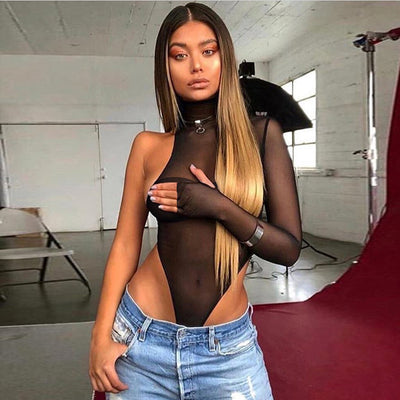 Body de Cuello Alto con Malla Transpirable - Image 8