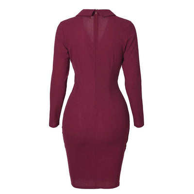 Vestido Largo de Botones con Cintura Marcada - Image 46