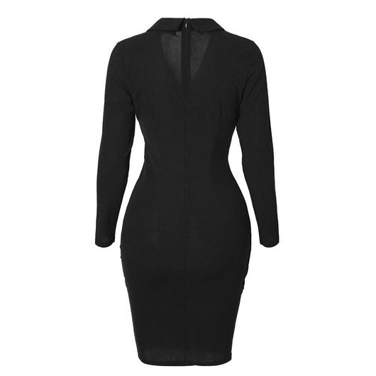 Vestido Largo de Botones con Cintura Marcada - Image 47